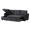 Baxton Studio Lianna Modern Dark Grey Upholstered Sectional Sofa 143-8760 - alternate 6